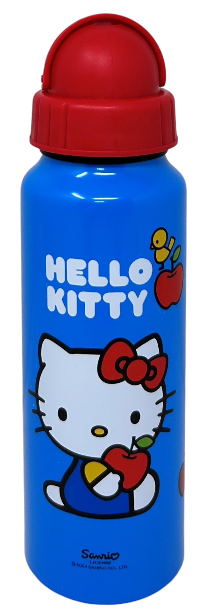 Borraccia in Alluminio con Cannuccia Hello Kitty Bottiglia per Bambini 550 Ml - H09501mc/r
