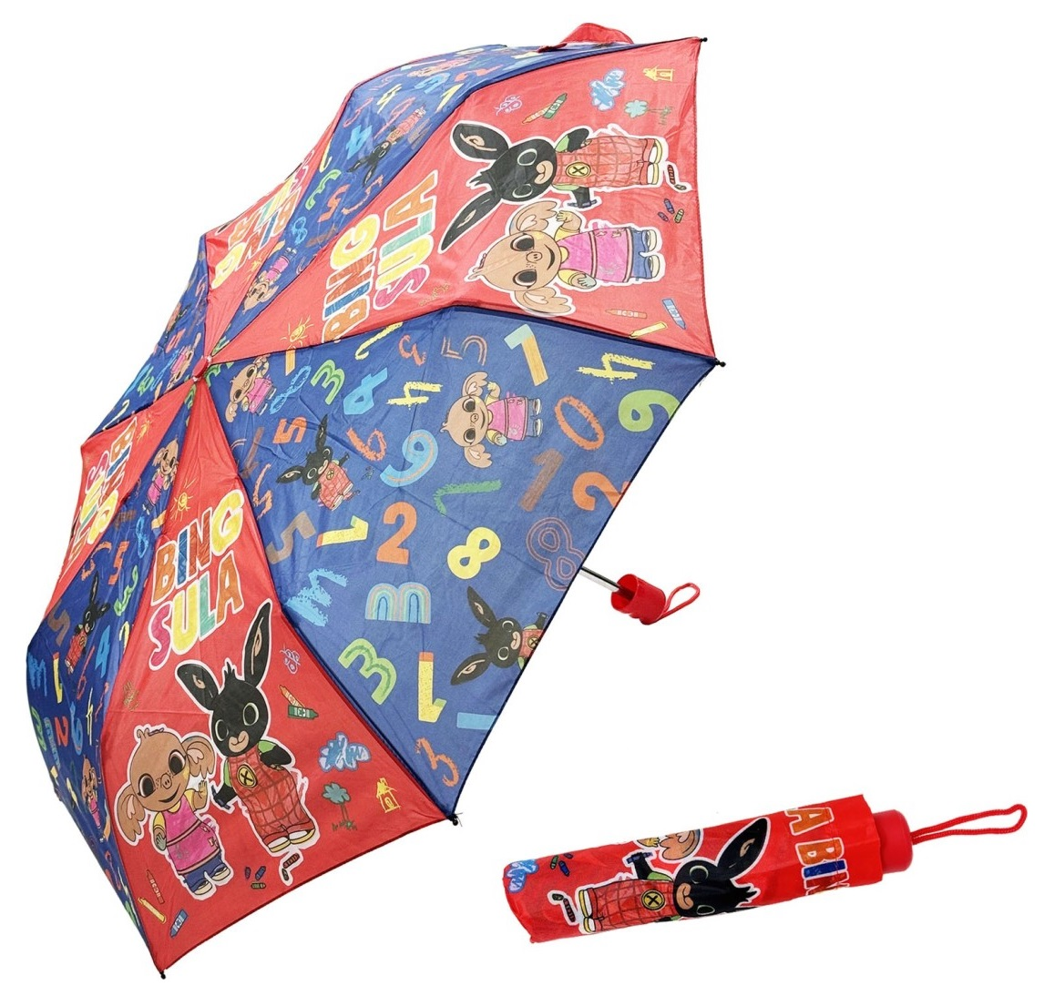 Ombrello Pieghevole Bing Sula Accessorio per la Pioggia Bambini - Q04596mc