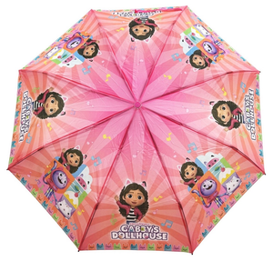 Ombrello Pieghevole Gabby's Dollhouse Accessorio per la Pioggia Bambini - O07593mc