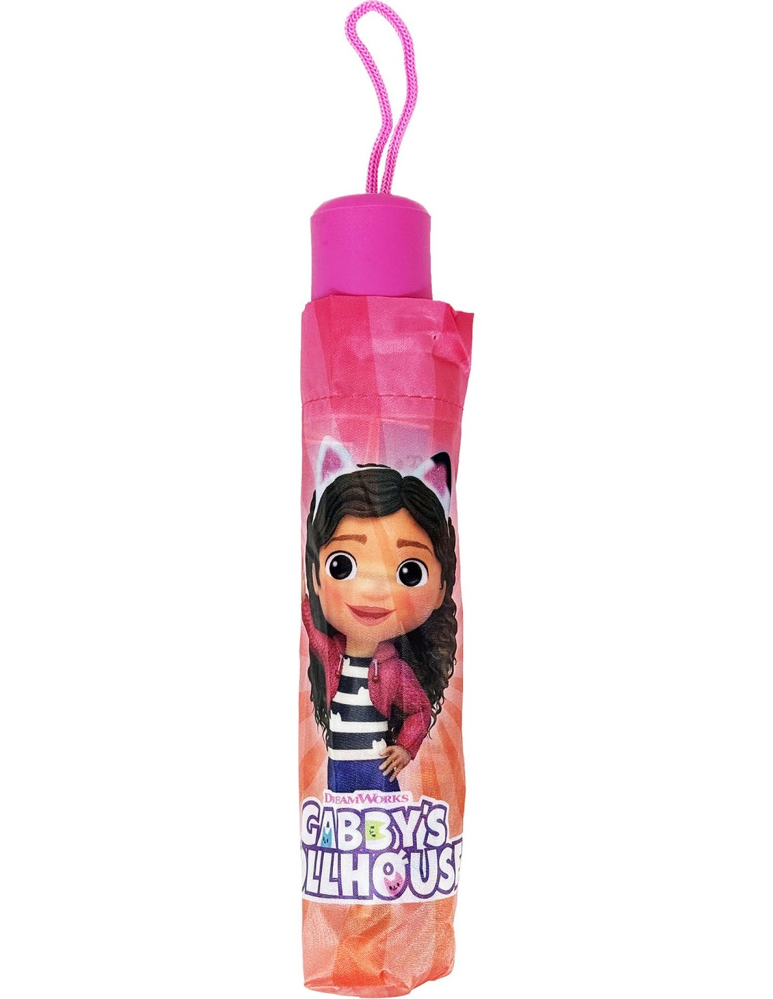Ombrello Pieghevole Gabby's Dollhouse Accessorio per la Pioggia Bambini - O07593mc