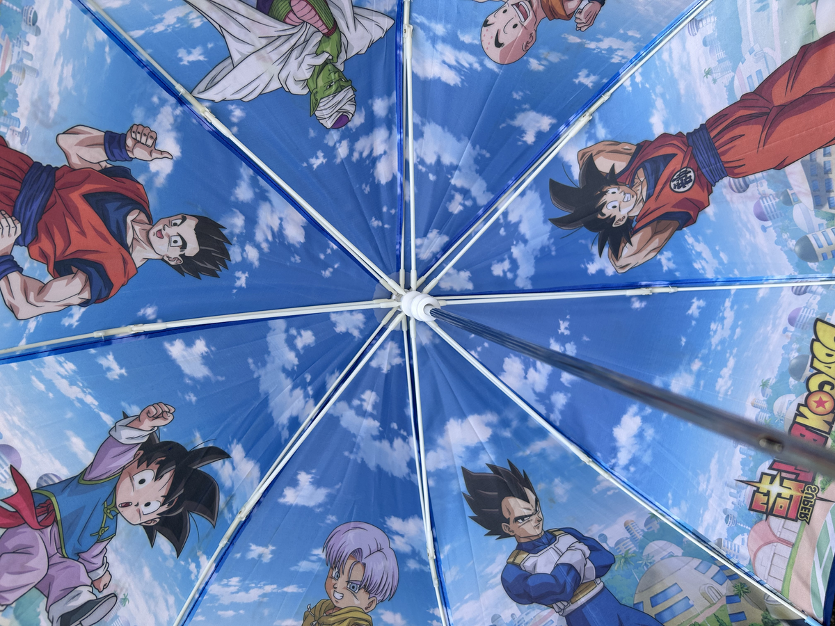 Ombrello Dragon Ball Accessorio per la Pioggia Bambino con Apertura Manuale - A07608mc