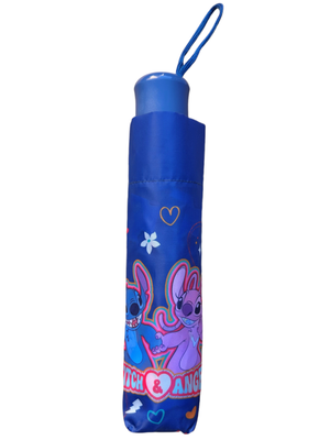 Ombrello Pieghevole Stitch Angel DISNEY Accessorio per la Pioggia Bambini - D08897mc