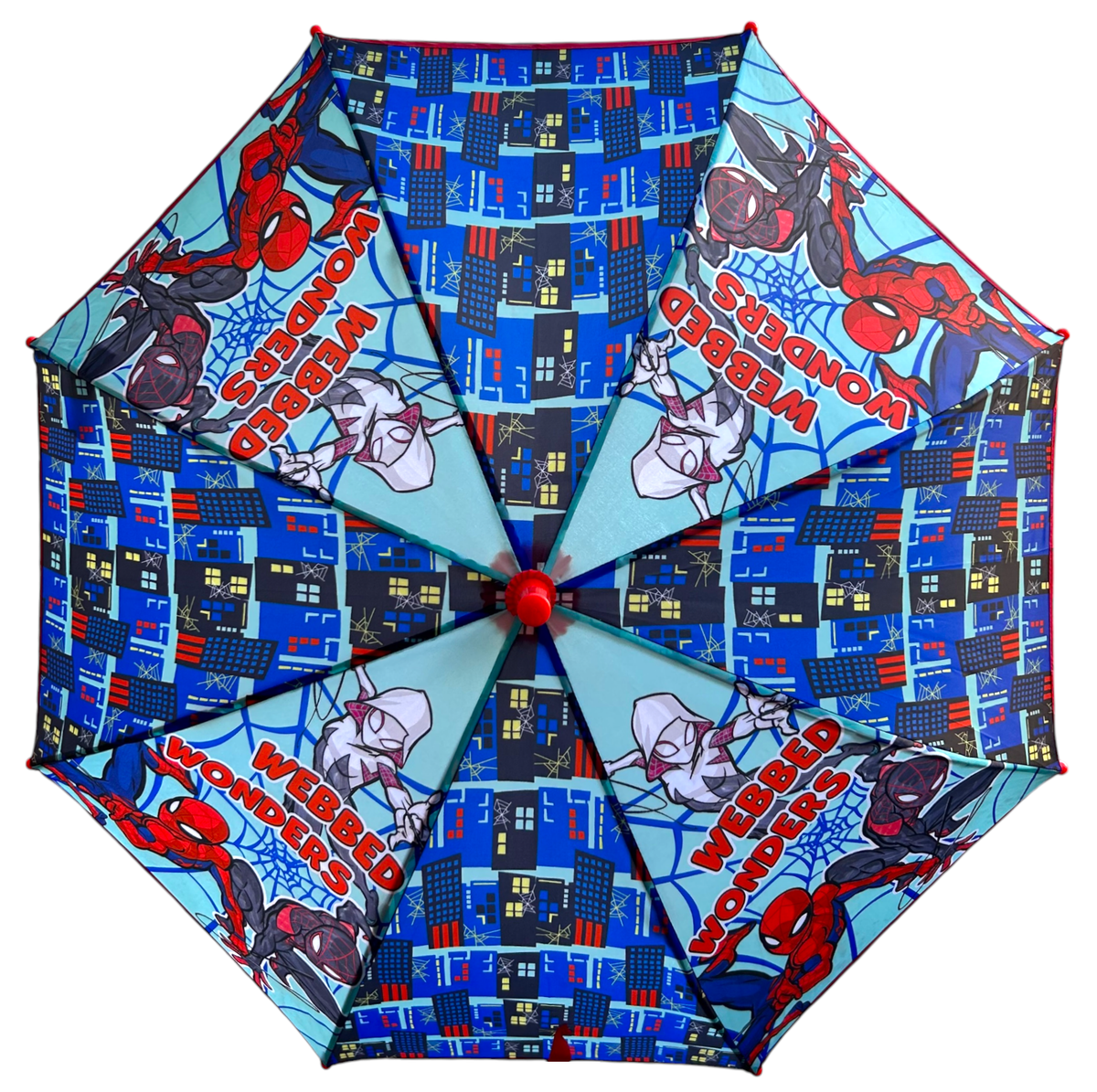 Ombrello Spiderman MARVEL Accessorio per la Pioggia Bambino con Apertura Manuale - M08905mc