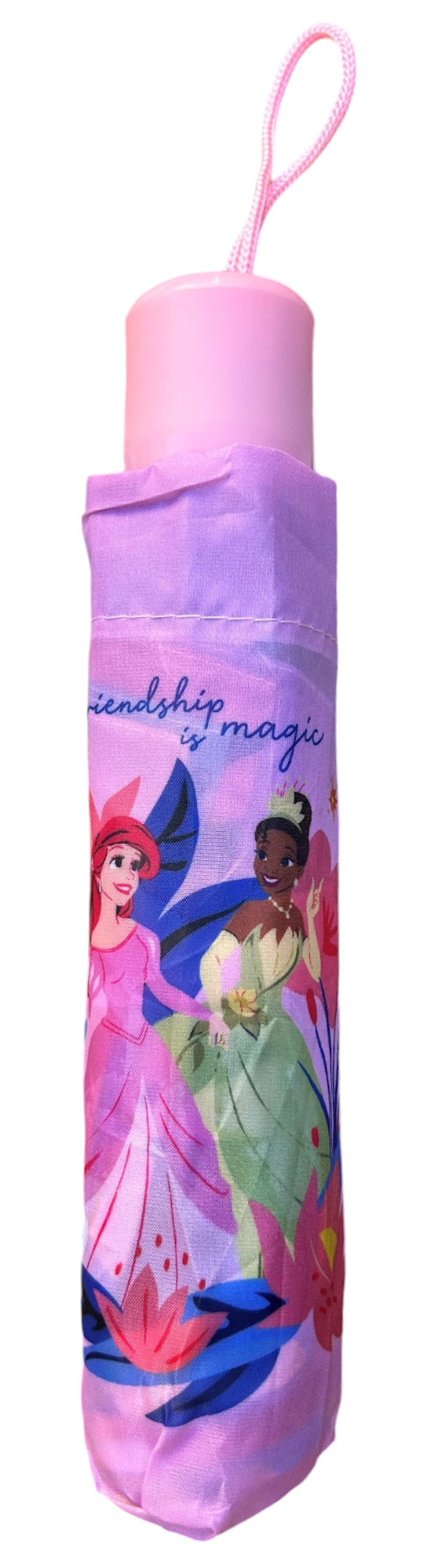 Ombrello Pieghevole Principesse DISNEY Accessorio per la Pioggia Bambino - D08890mc
