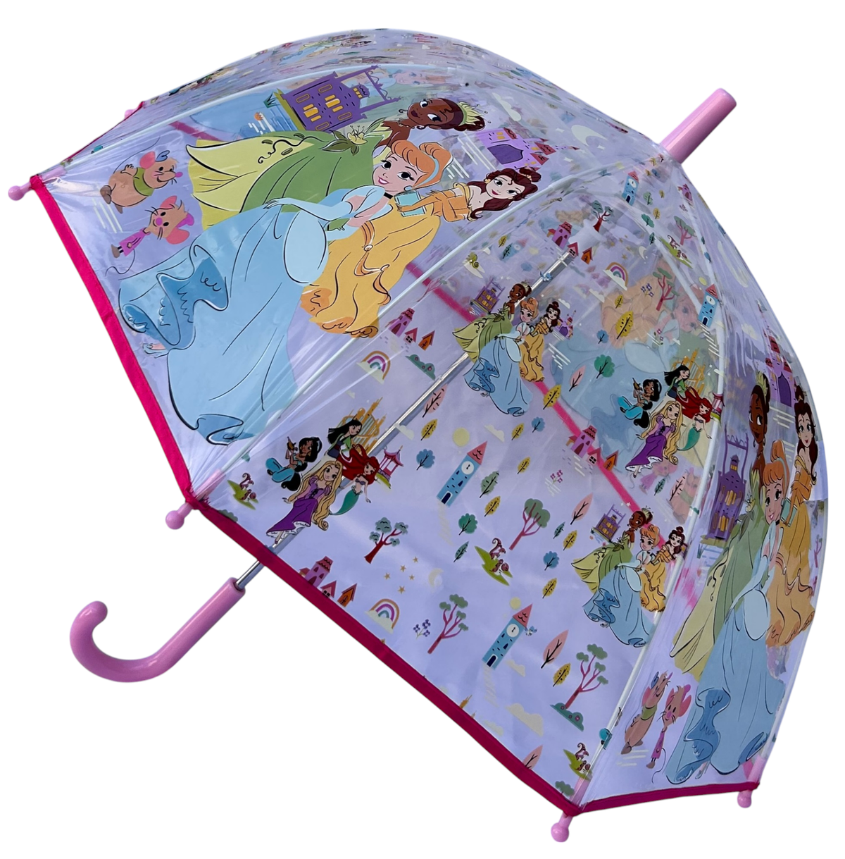 Ombrello a Campana Principesse DISNEY Accessorio per la Pioggia Bambino - D08892mc