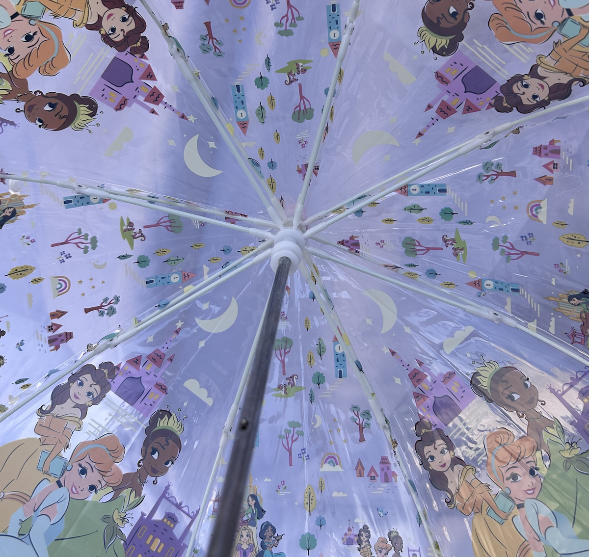 Ombrello a Campana Principesse DISNEY Accessorio per la Pioggia Bambino - D08892mc
