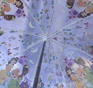 Ombrello a Campana Principesse DISNEY Accessorio per la Pioggia Bambino - D08892mc