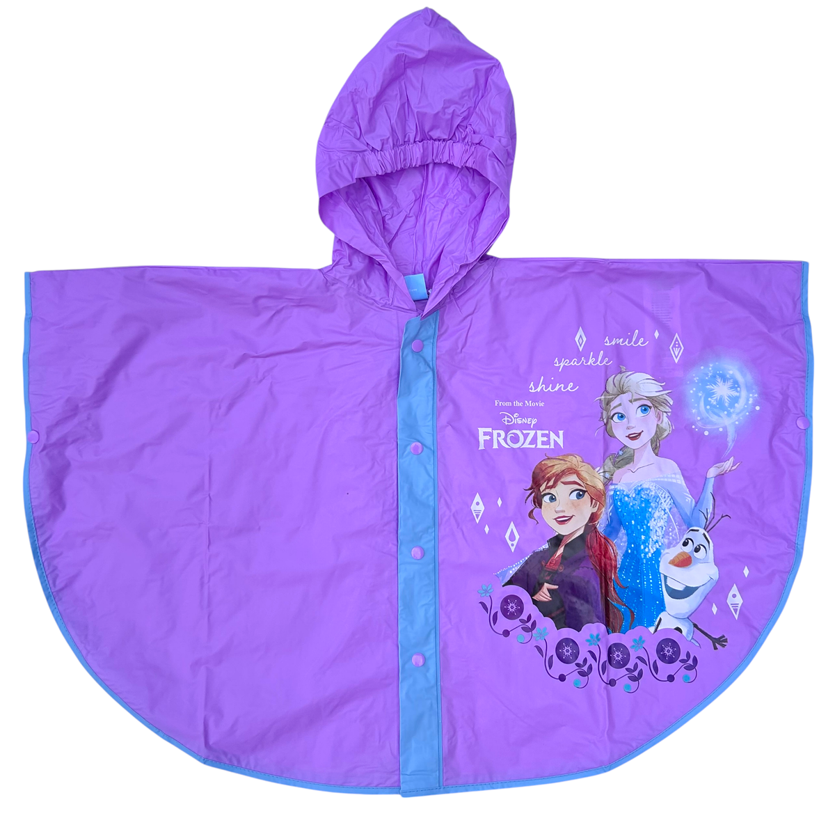 Mantella Pioggia Frozen DISNEY Impermeabile per Bambini Antipioggia Antivento - D06503mc