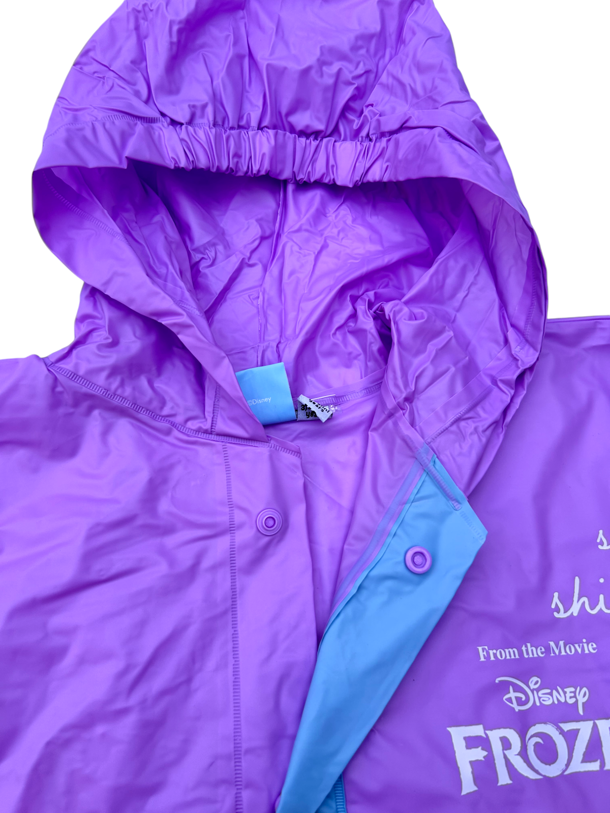 Mantella Pioggia Frozen DISNEY Impermeabile per Bambini Antipioggia Antivento - D06503mc