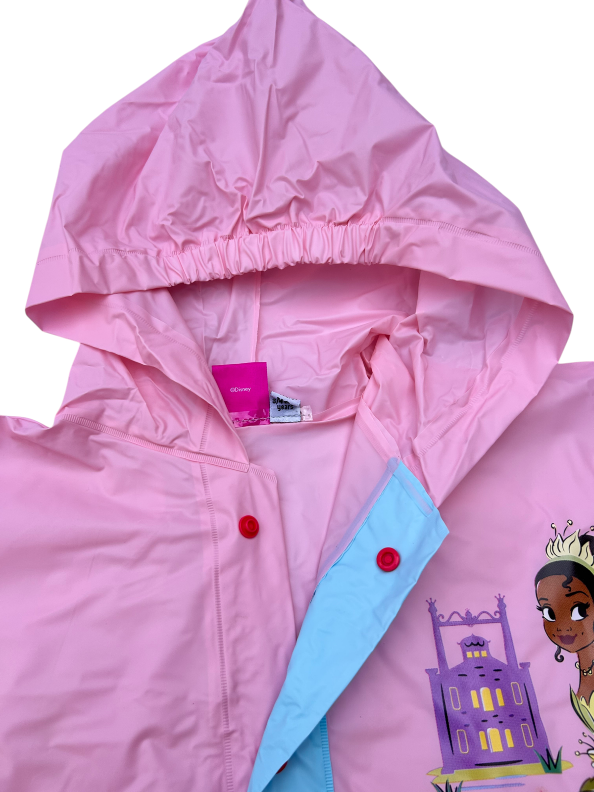 Mantella Pioggia Principesse DISNEY Impermeabile per Bambini Antipioggia Antivento - D08893mc