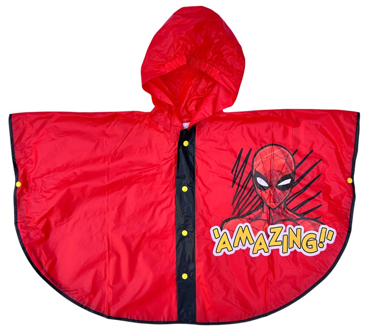 Mantella Pioggia Spiderman MARVEL Impermeabile per Bambini Antipioggia Antivento - M08907mc