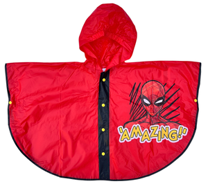 Mantella Pioggia Spiderman MARVEL Impermeabile per Bambini Antipioggia Antivento - M08907mc