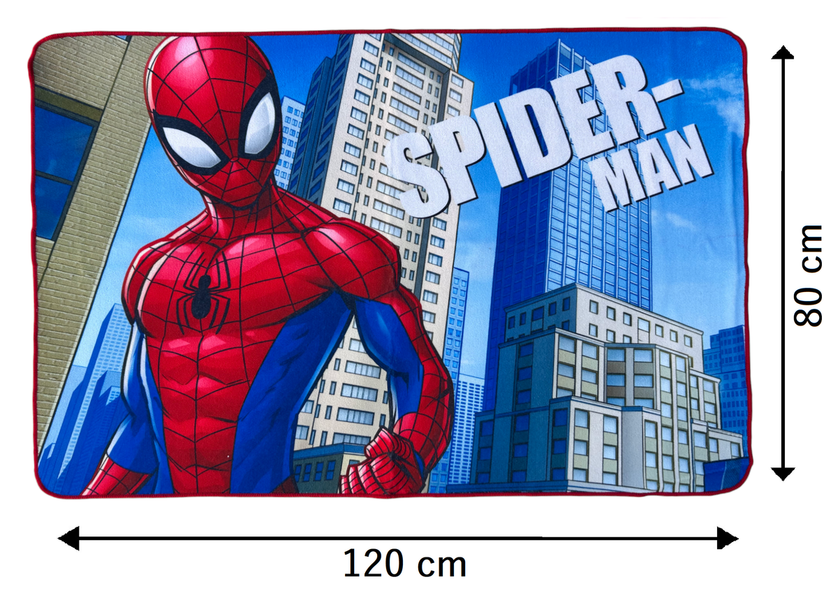 Tappeto Gioco Spiderman MARVEL Microfibra Antiscivolo 80x120 CM - Spm1629