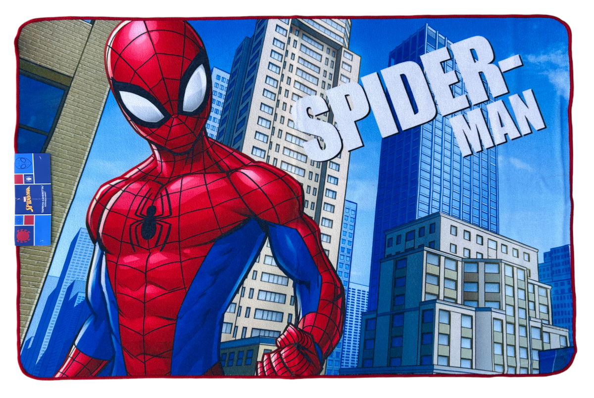 Tappeto Gioco Spiderman MARVEL Microfibra Antiscivolo 80x120 CM - Spm1629