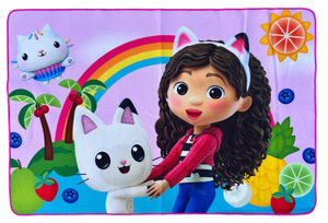 Tappeto Gioco Gabby's Dollhouse Microfibra Antiscivolo 80x120 CM - Gab1591
