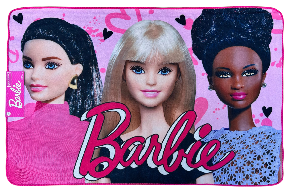 Tappeto Gioco Barbie Microfibra Antiscivolo 80x120 CM - Bar1589