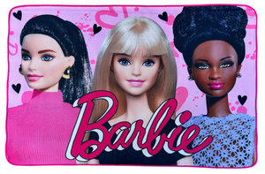 Tappeto Gioco Barbie Microfibra Antiscivolo 80x120 CM - Bar1589