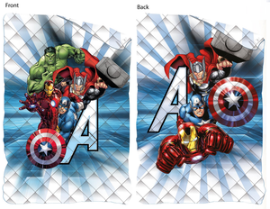 Trapuntino Doubleface Avengers MARVEL Coperta Copriletto Trapuntato 100 Gsm Letto Singolo 170x250 CM - Ave1761