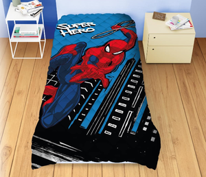 Trapuntino Doubleface Spiderman MARVEL Coperta Copriletto Trapuntato 100 Gsm Letto Singolo 170x250 CM - Spm1780
