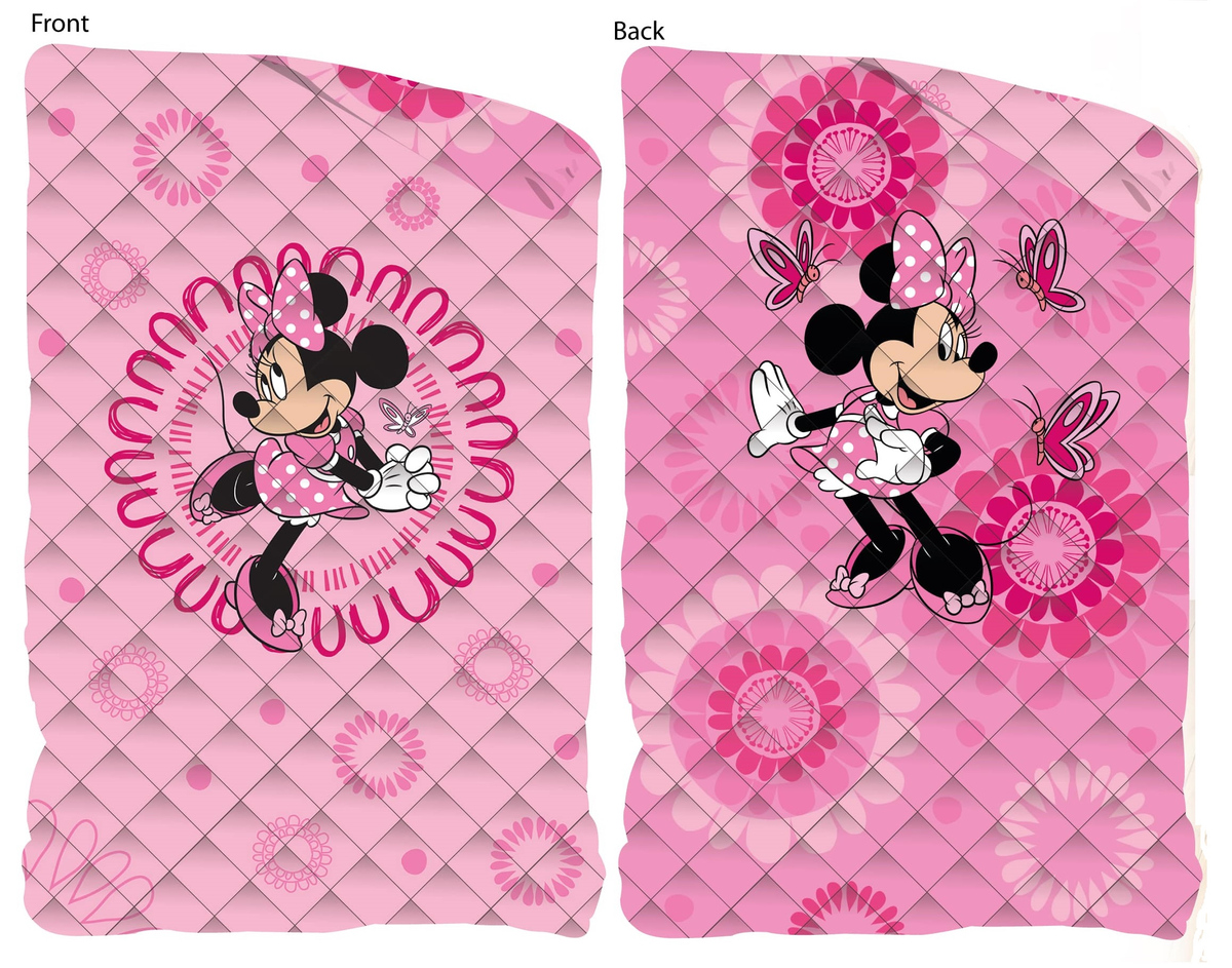 Trapuntino Doubleface Minnie DISNEY Coperta Copriletto Trapuntato 100 Gsm Letto Singolo 170x250 CM - Min1770