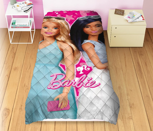Trapunta Double Face Barbie Coperta Piumone Invernale 350 Gsm Letto Singolo 170x260 CM - Bar1495