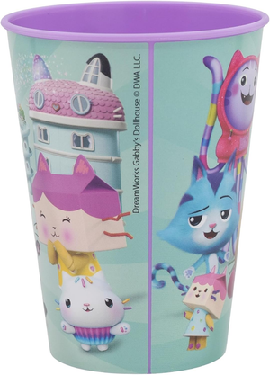 Bicchiere Gabby's Dollhouse in Plastica Riutilizzabile Bpa Free 260 Ml - P21207