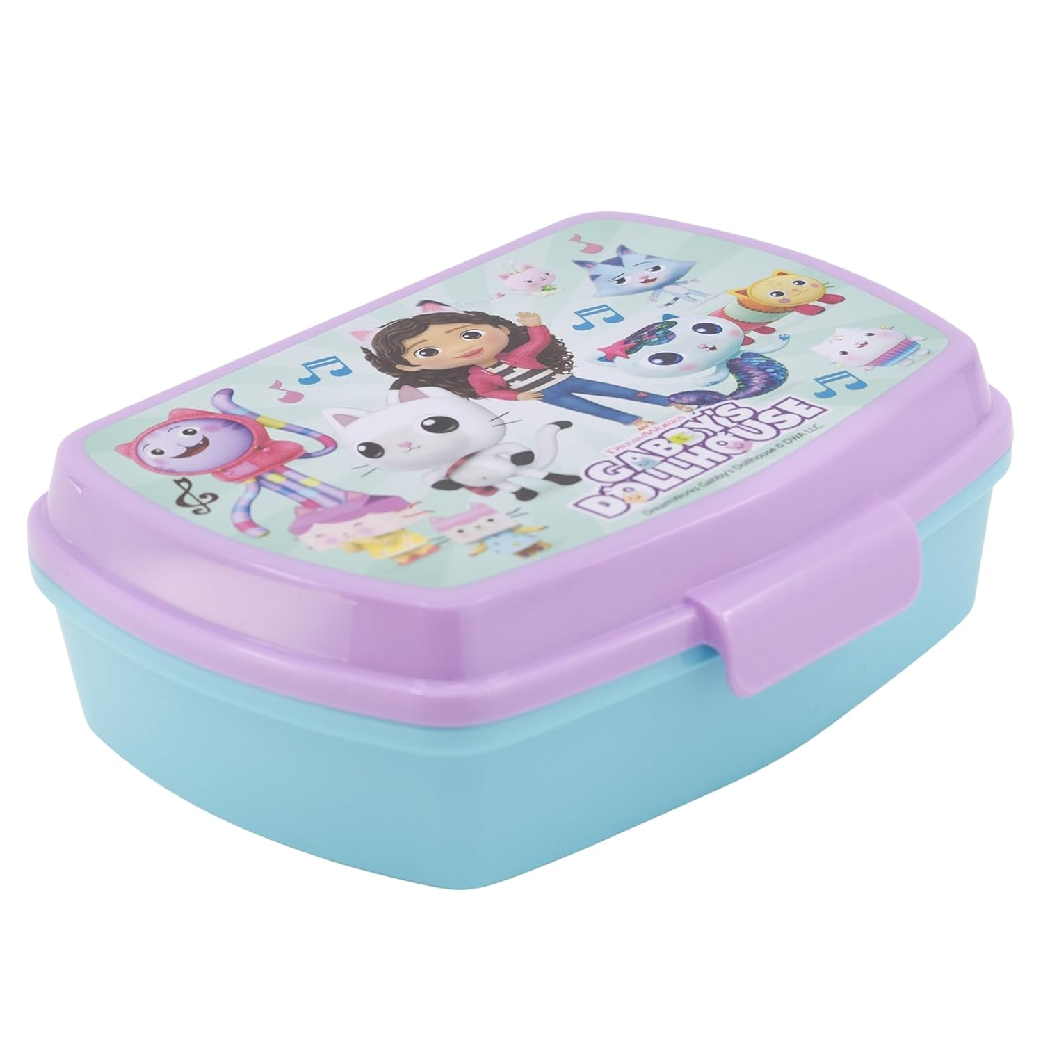 Portamerenda Gabby's Dollhouse in Plastica Contenitore Pranzo Merenda Tempo Libero - P31274