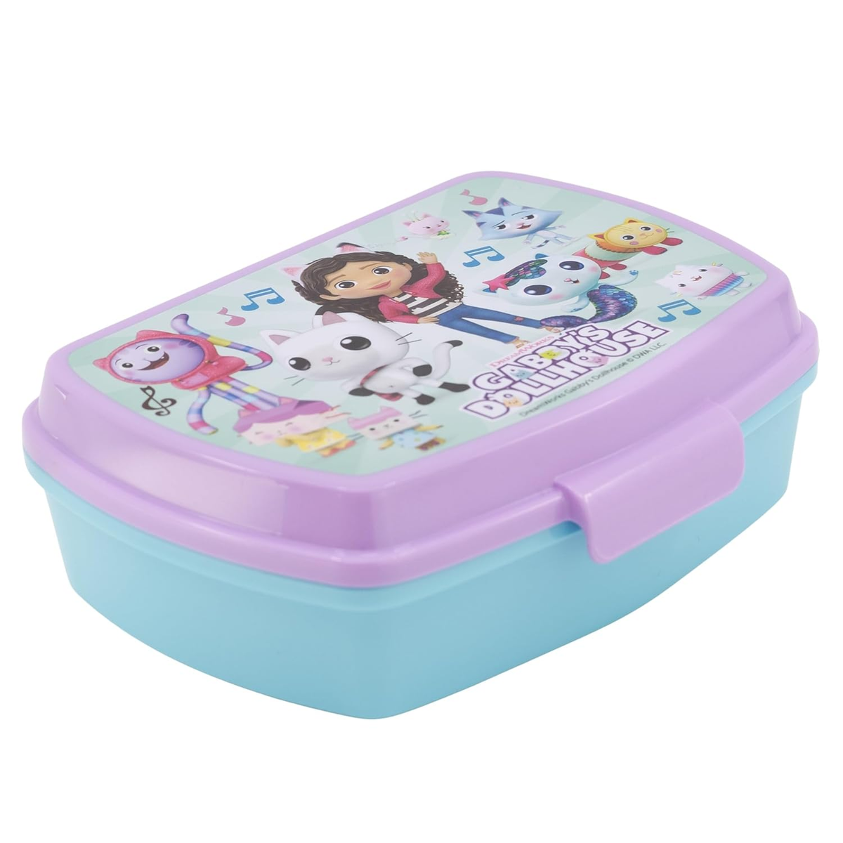 Portamerenda Gabby's Dollhouse in Plastica Contenitore Pranzo Merenda Tempo Libero - P31274