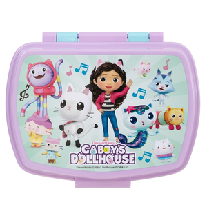 Portamerenda Gabby's Dollhouse in Plastica Contenitore Pranzo Merenda Tempo Libero - P31274