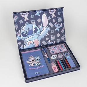 Set Cancelleria Stitch e Angel Valigetta DISNEY per Disegnare Colorare Scrivere - 0883