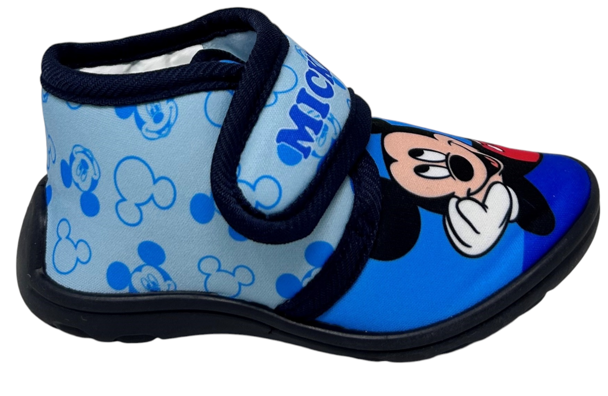 Pantofole Invernali Topolino DISNEY Scarpetta Stivaletto con Suola Antiscivolo Chiusura a Strappo - Mic24-4281