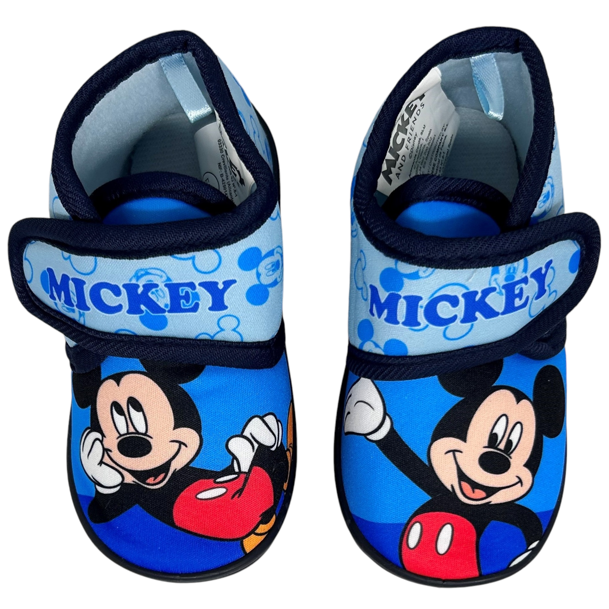 Pantofole Invernali Topolino DISNEY Scarpetta Stivaletto con Suola Antiscivolo Chiusura a Strappo - Mic24-4281