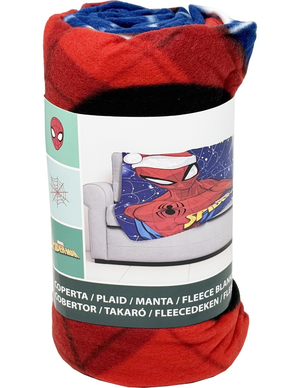 Plaid Natale Spiderman MARVEL Coperta in Pile in Morbido Poliestere 100x140 CM -  Spi24-4304