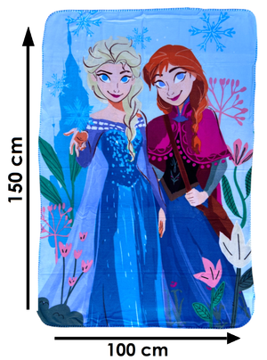 Plaid in Pile Frozen DISNEY Coperta in Morbido Poliestere 100x150 CM 210 Gsm - Fro-1433
