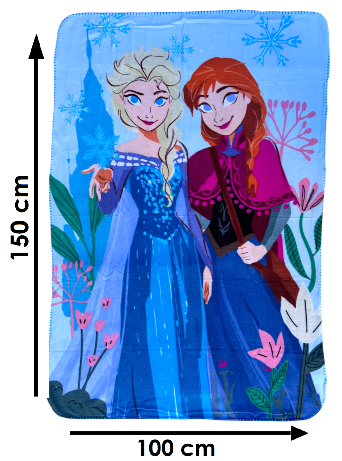 Plaid in Pile Frozen DISNEY Coperta in Morbido Poliestere 100x150 CM 210 Gsm - Fro-1433
