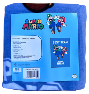 Plaid in Pile Super Mario e Luigi Coperta in Morbido Poliestere 100x150 CM 210 Gsm - Sma-1612