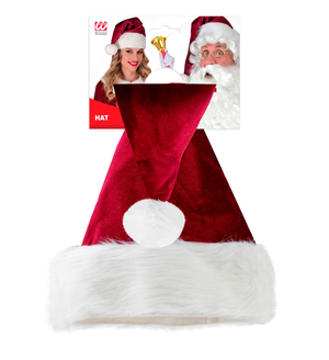 Cappello Babbo Natale in Peluche Accessori Natalizi Adulto - 19291