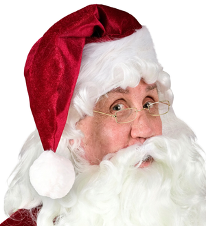 Cappello Babbo Natale in Peluche Accessori Natalizi Adulto - 19291