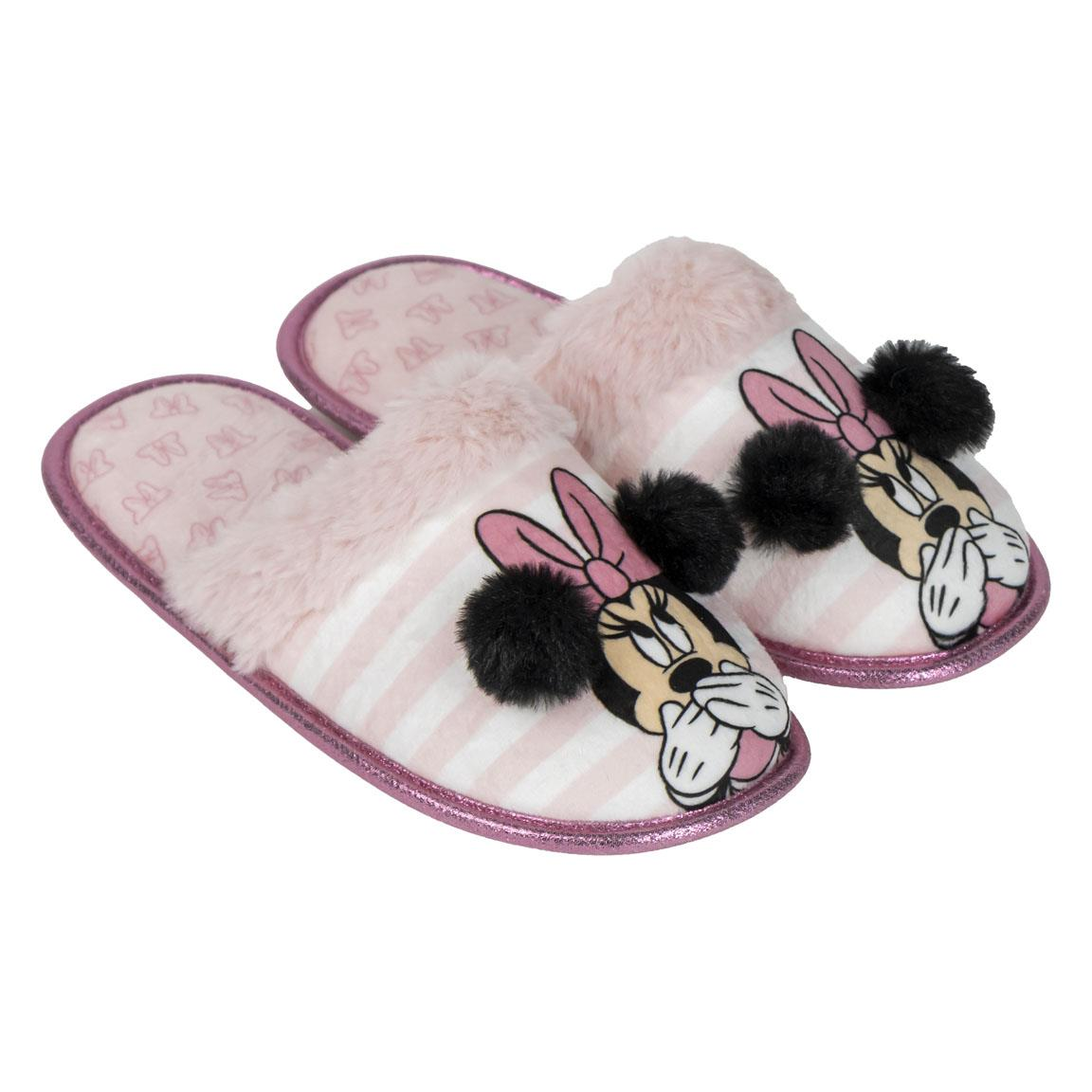 Pantofole Invernali Minnie Mouse DISNEY Antiscivolo Ciabatte a Punta Chiusa - 6578