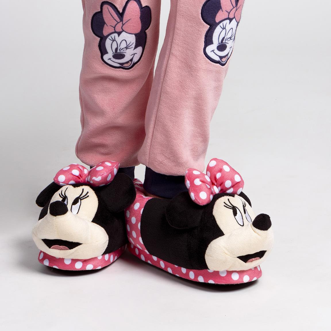 Pantofole Invernali 3d Minnie Mouse DISNEY Ciabatte Modello Babbuccia Antiscivolo - 6602