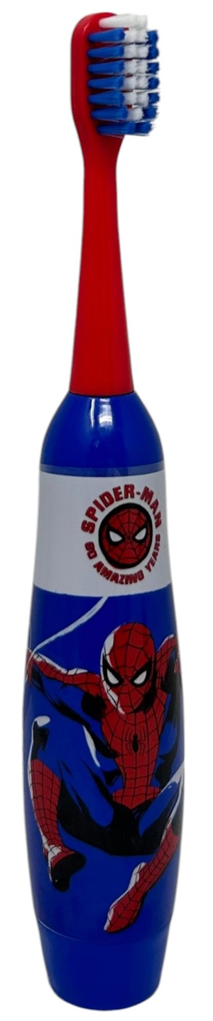 Set Accessori Cura Igiene Orale Spiderman MARVEL 4 Pezzi Spazzolino Elettrico per Bambini