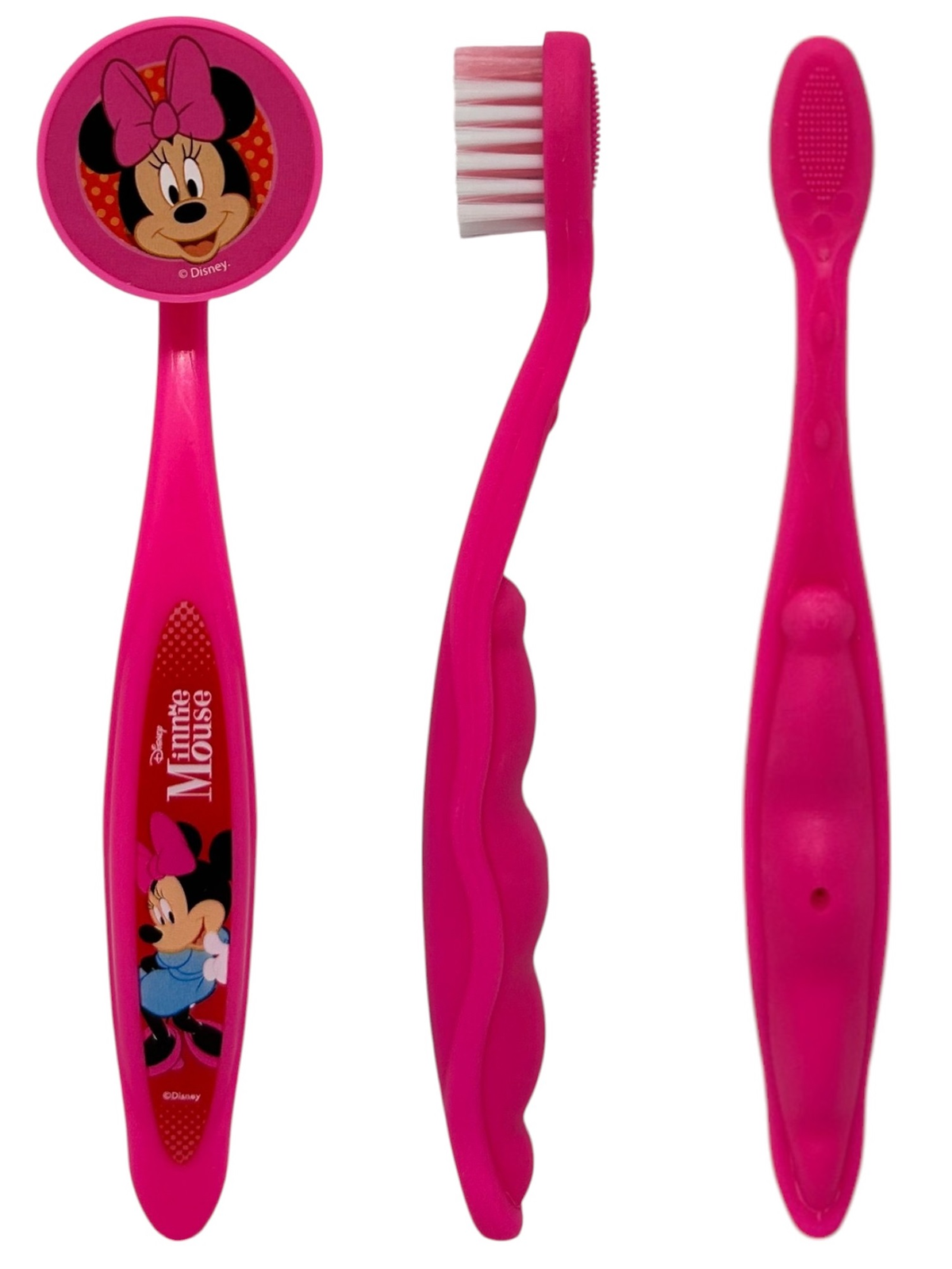 Set Accessori Cura Igiene Orale Minnie DISNEY 4 Pezzi con Pochette