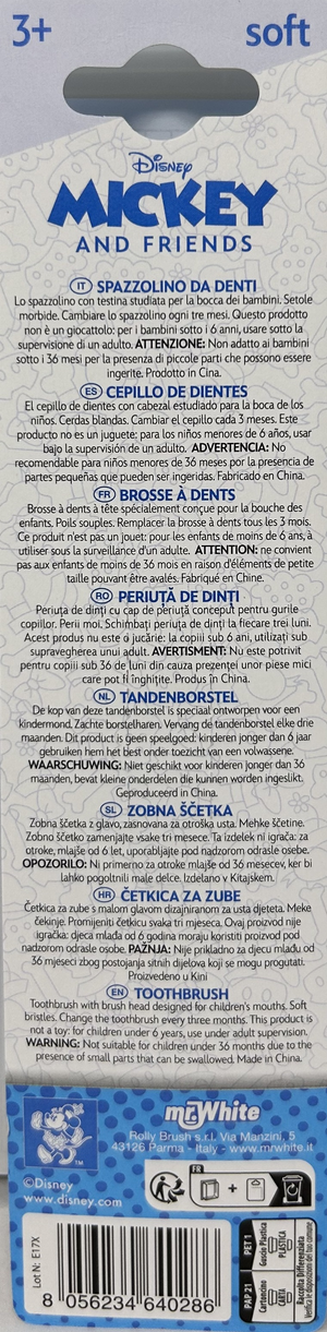 Spazzolino Minnie DISNEY Spazzolino Manuale Ergonomico con Setole Morbide