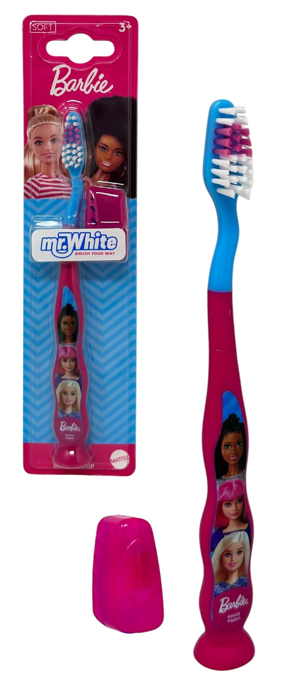 Spazzolino Barbie Spazzolino Manuale Ergonomico con Setole Morbide