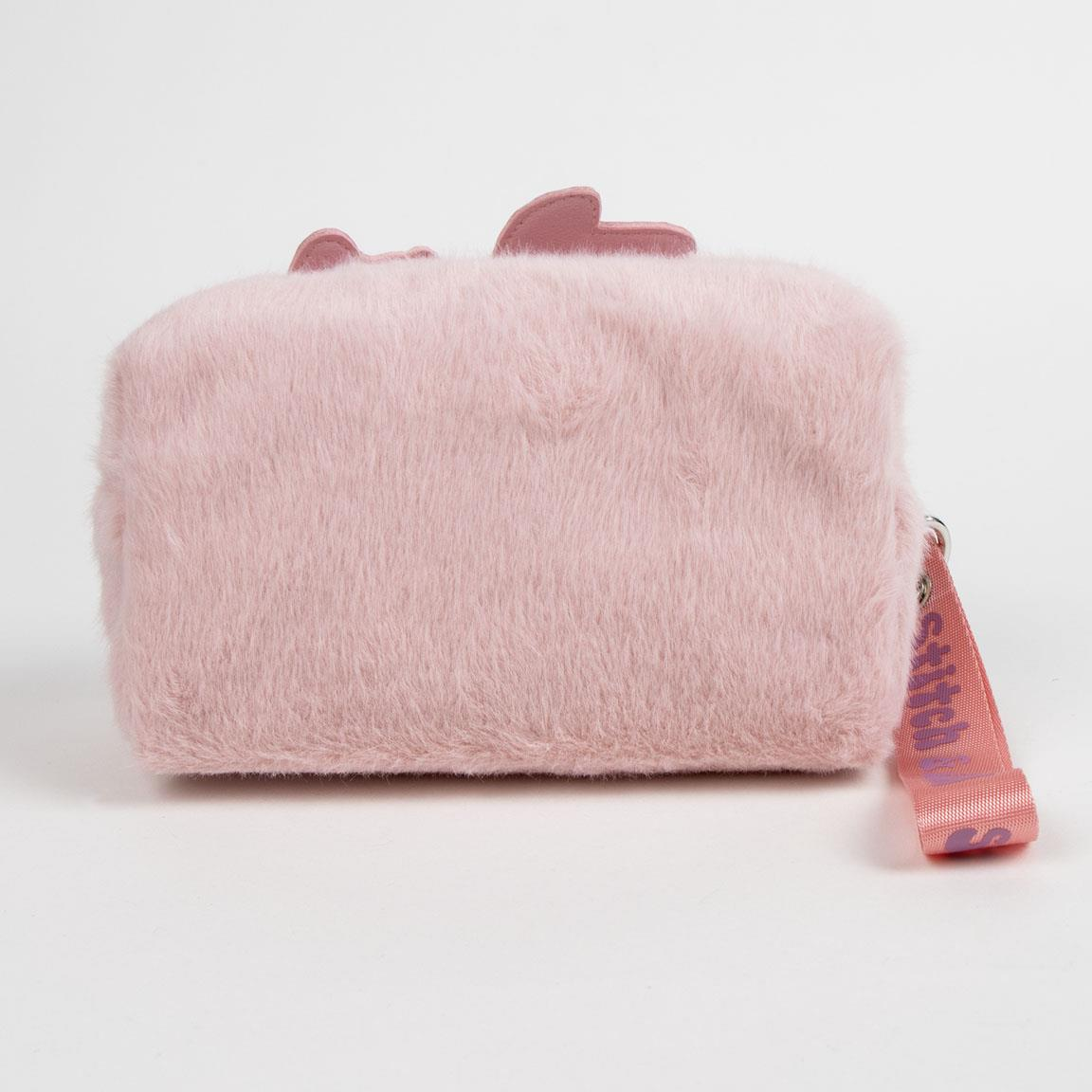 Beauty Case Stitch e Angel DISNEY Porta Accessori da Bagno O Viaggio con Dettaglio 3d Effetto Peluche - 3174