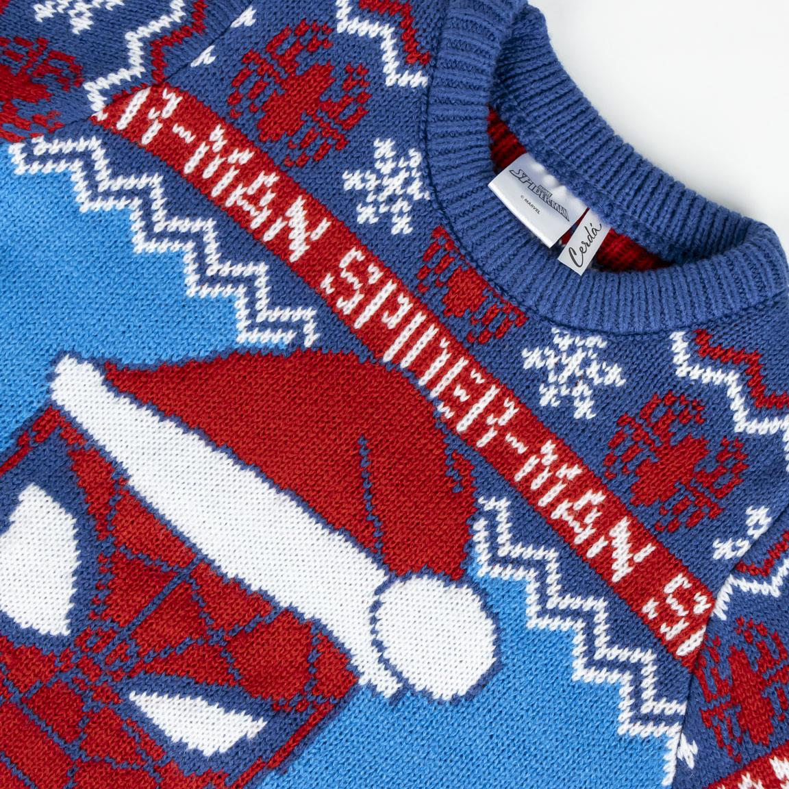 Maglione Natalizio Spiderman MARVEL Maglia di Natale per Bambini 100% Poliestere - 2286
