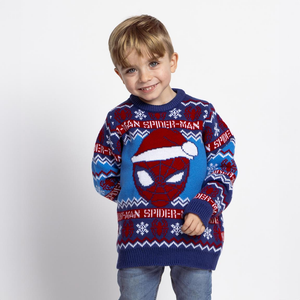 Maglione Natalizio Spiderman MARVEL Maglia di Natale per Bambini 100% Poliestere - 2286