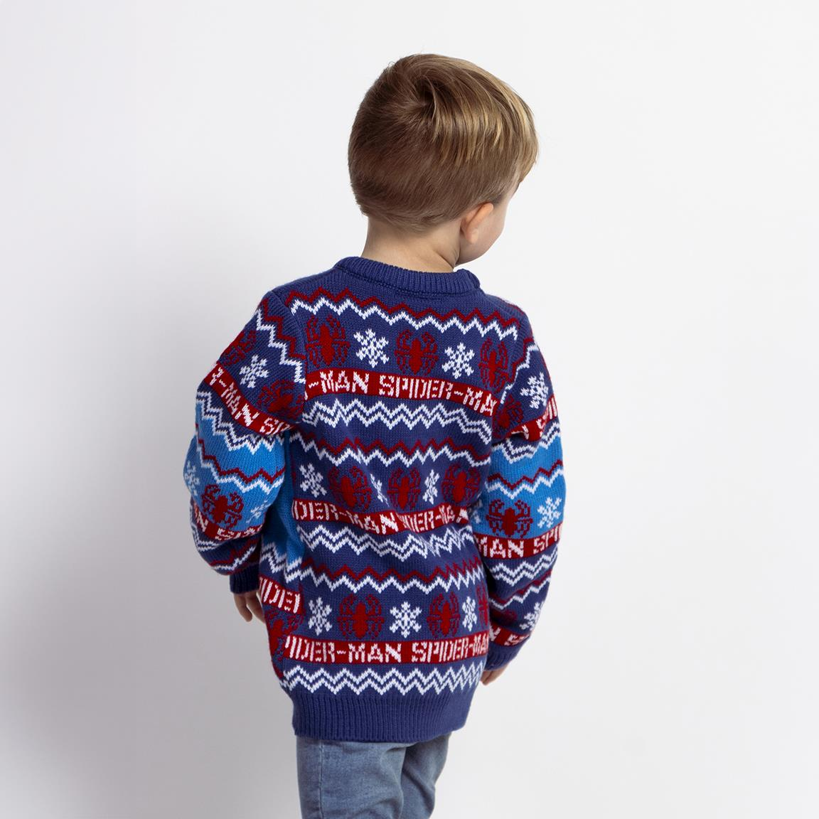 Maglione Natalizio Spiderman MARVEL Maglia di Natale per Bambini 100% Poliestere - 2286