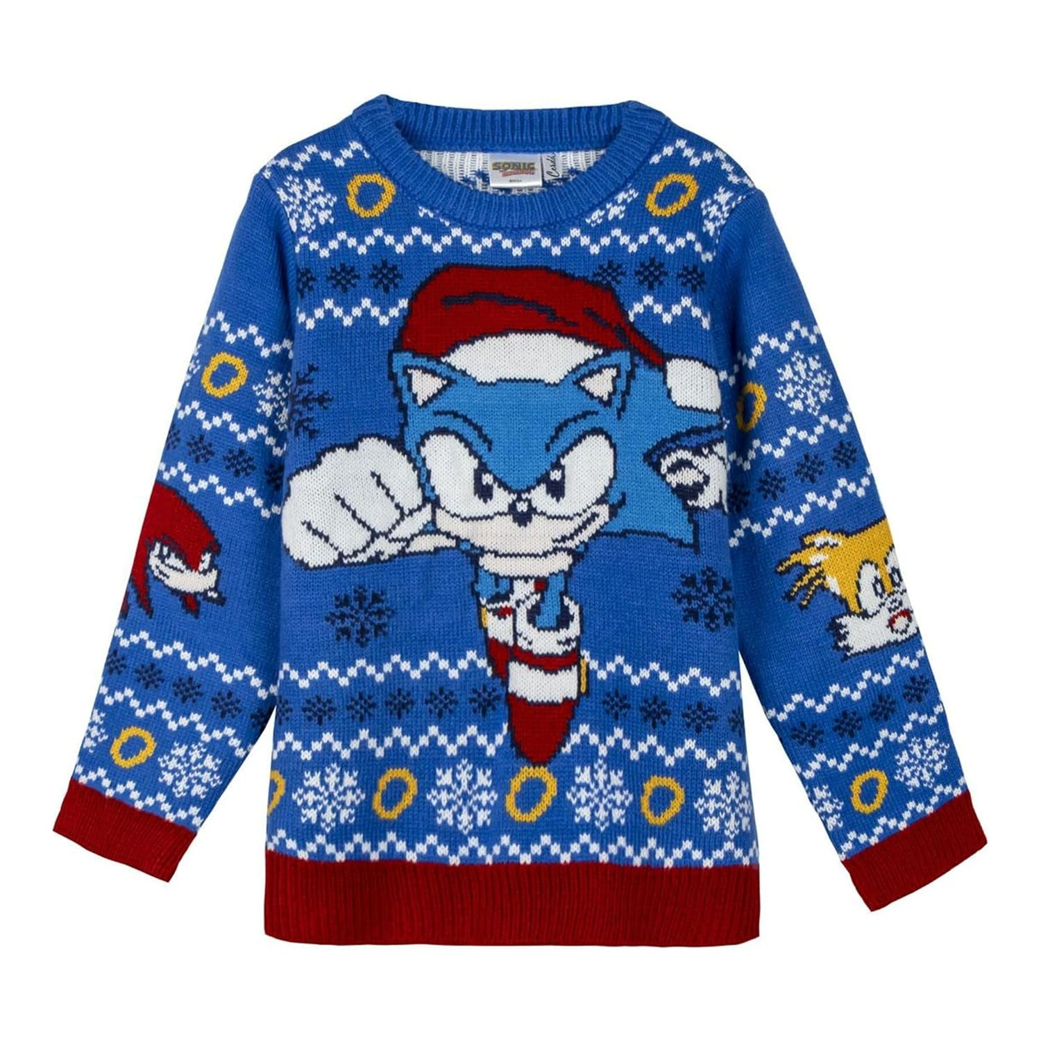 Maglione Natalizio Sonic the Hedgehog Maglia di Natale per Bambini 100% Poliestere - 2287