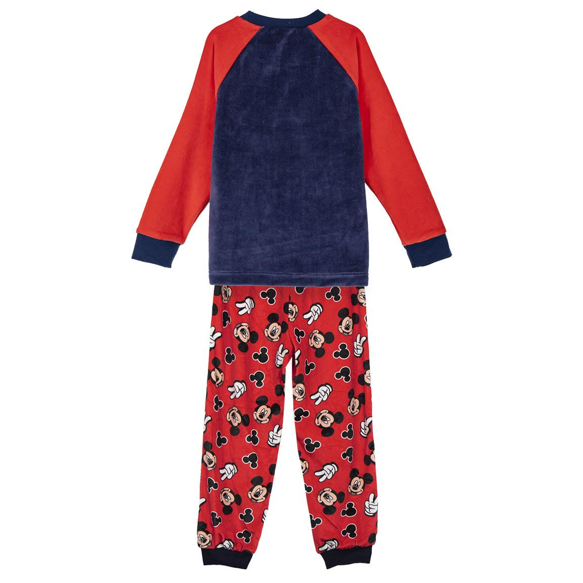 Pigiama Invernale Topolino DISNEY Felpato a Manica Lunga in Pile Corallo con Applicazioni 3d - 2289